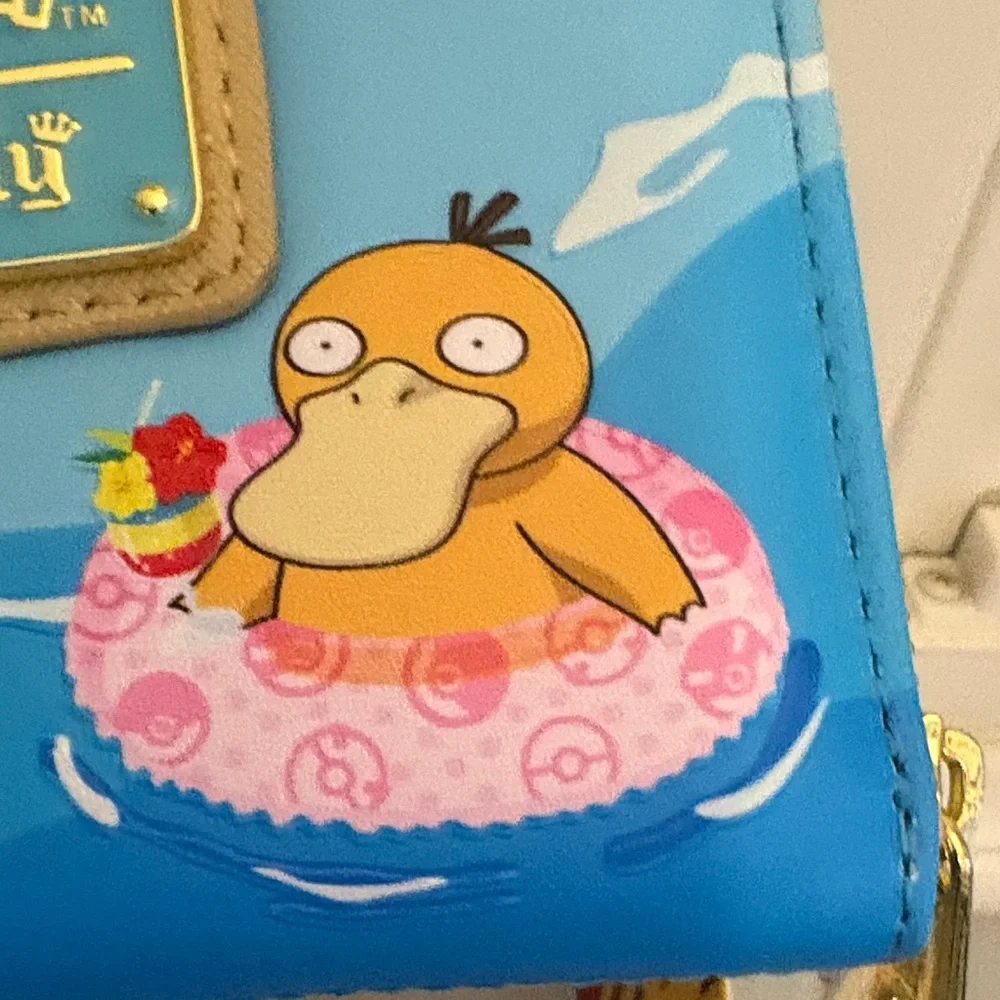 Loungefly Pokémon Beach Adventure Kids Backpack - Blue and White & Wallet - Picture 13 of 16